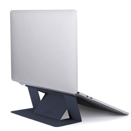 MOFT Laptop Stand for Desk, Adhesive Laptop Stand with 2 Adjustable Viewing Angles, Foldable and Portable Computer Stand Compatible with MacBook Air, MacBook Pro 11"-16", Navy Blue
