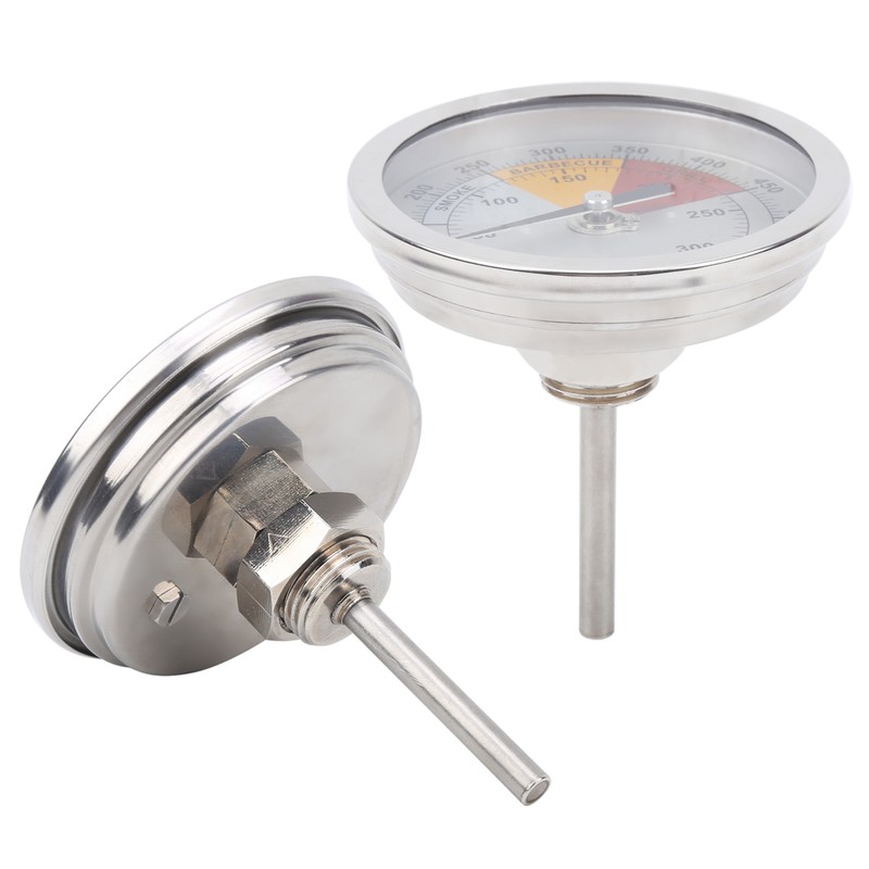 0‑300℃ 1/2in NPT Stainless Steel Grill Thermometer Oven Temperature Meter