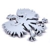Poland 2.5" Polish Polski Eagle with Crown Chrome 3D Emblem