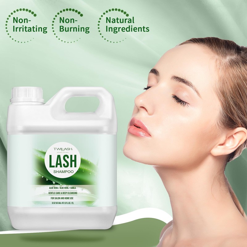 TWILASH BY DLY Lash Shampoo Bulk, Eyelash Cleanser for Extensions
