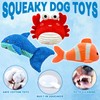 MRSOHRET Dog Squeak Toys for Aggressive Chewers, Crinkle Puppy Chew