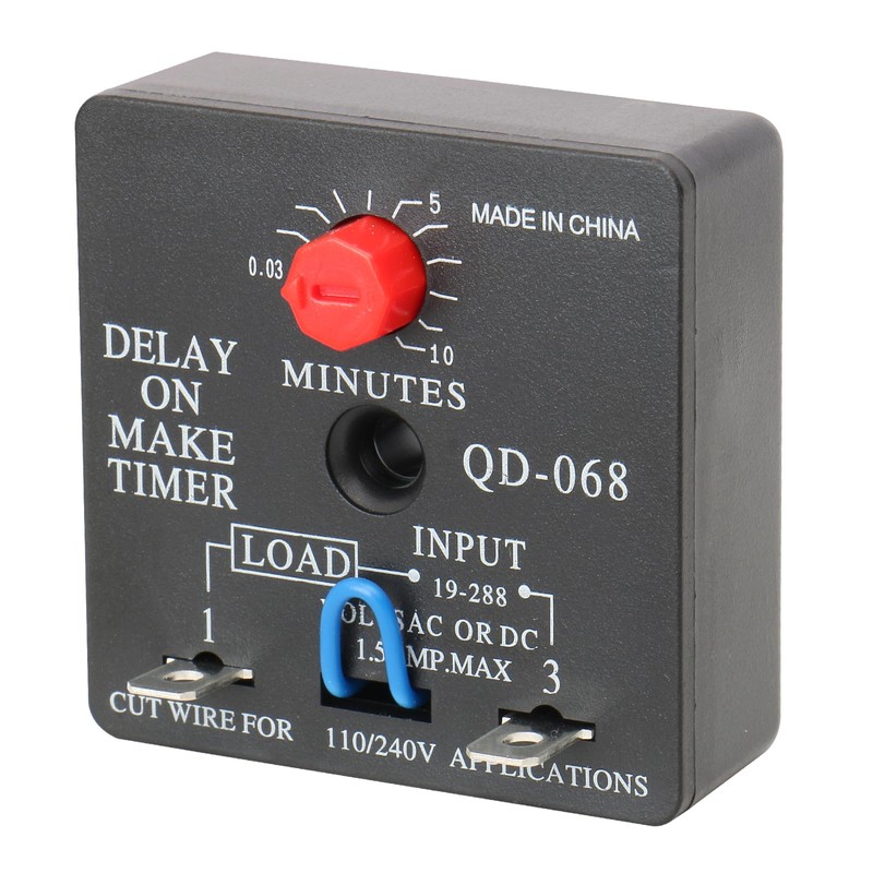 BAOMAIN Delay ON Make Timer QD-068 10 Minutes Adjustable 110/240