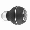 5 Speed Gear Shift Knob Stick Aluminium Alloy and Leather