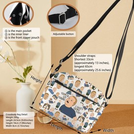 King Hill Quote Gift King Hill TV Series Fans Messenger Bag King Hill Cartoon Shoulder Bag Bobby Character Inspired Gift (Purse HB CB)