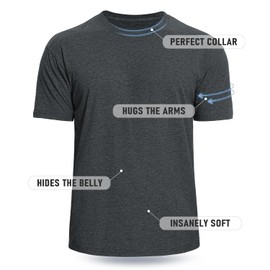 Iseasoo Men's Crew Neck T-Shirts,4 Pack Classic Tees,Cotton Short Sleeve Comfort Cotton Jersey for Men(2XL)