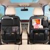 2PACK Leather Car Backseat Organizer with Tablet Holder - 9