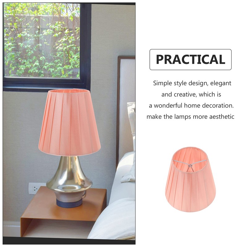 DOITOOL Pleat Lamp Shade,3.5 5.5 Bottom x 4.9 High,Small Table