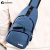 Bluelander Mochila Cruzada Antirrobo Impermeable, Bolso de Pecho para Hombre,