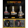 FORENNER H11/H9/H8 Accessories Tail Light Covers,110,000LM 18X% Super Brighter, 6500K