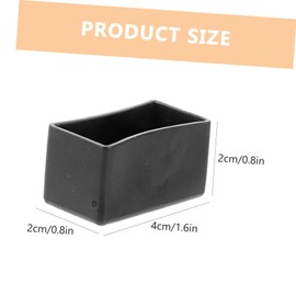 COHEALI 20 pcs Chair Leg Floor Protectors Durable Rubber Furniture Leg Covers for Non Slip Protection for Tables and Chairs Black