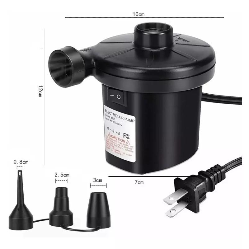 Espinope Inflador Eléctrico Ca Para Colchones Y Piscinas Inflables