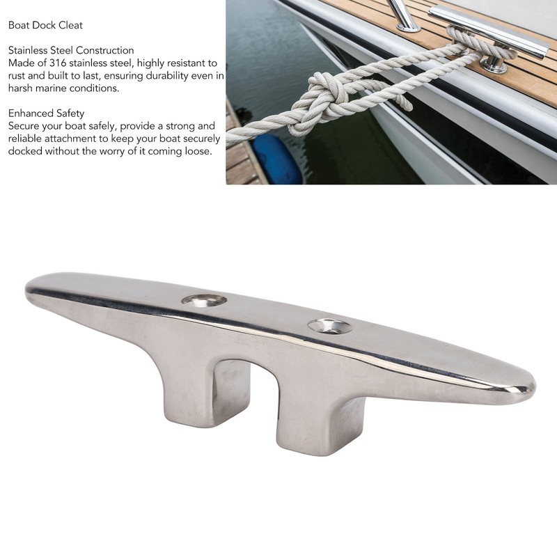 Boat Dock Cleat Stainless Steel Deck Rope Tie Down Anchor