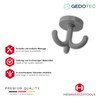 GedoTec Plastic Swivel Hooks, KITA - RAL 7000, Triple Hooks,