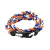 MapofBeauty 18" Sport Three Colors Three Braided Rope Tornado Necklace