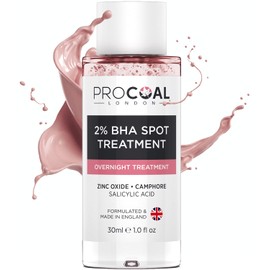 2% BHA Spot Treatment 30ml by Procoal, Fast-Acting Blemish Spot Treatment For Face with Salicylic Acid, Helps Dry Up Pesky Pimples - Made in UK