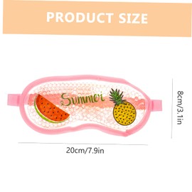 Eye Cooling Pad Eyeshadow Eye Shadow Eye Mask Blackout Night Eyes Cover Eye Shade Eye Pillow Cooling Sleeping Masks Portable Eye Cover Cooling Eye Cover Cooling Blindfold Pink Pvc TOVINANNA