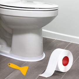 Digtokore Caulk Tape, Caulking Tape Sealant Strip, White Caulk Tape Waterproof Self Adhesive, Bathroom Shower Bathtub Toilet Caulk Strip with Sealing Tool(1.5" x10.5Ft)