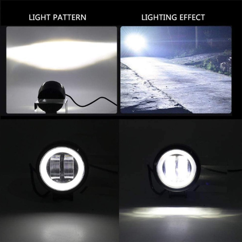 LED Fog Light Auxiliary Lamp 4D Double Lens 20W with