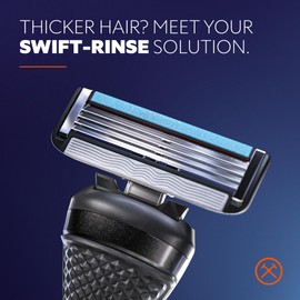 Dollar Shave Club Dollar Shave Club | 4 Blade Razor Refills (12 Pack) | Swift Rinse Blades for Longer and Thicker Hair
