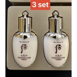 The History of WHOO Radiant Rejuvenating Balancer 25ml 3pcs + Emulsion 25ml 3pcs
