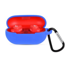 Claiol Silicone Case for Beats Solo Buds 2024, Premium Shockproof Case Cover Compatible with Beats Solo Buds with Carabiner. (Blue)