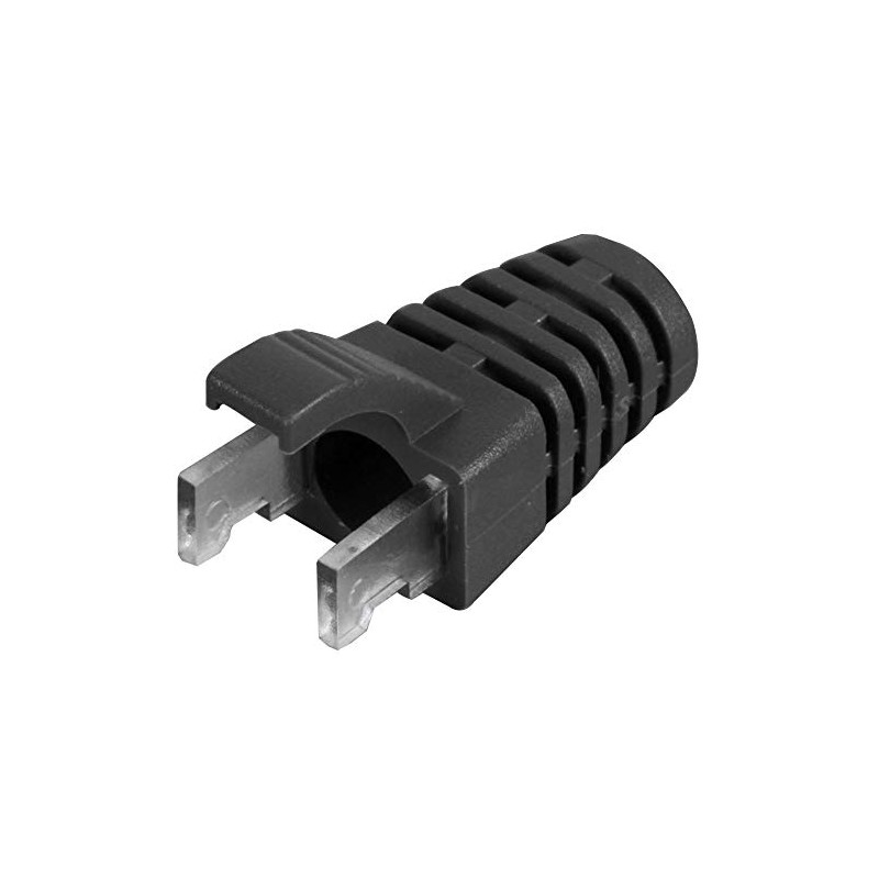 RJ45 Strain Relief Boots, Black, 100PK | Strain RELIEFS CONNECTORS