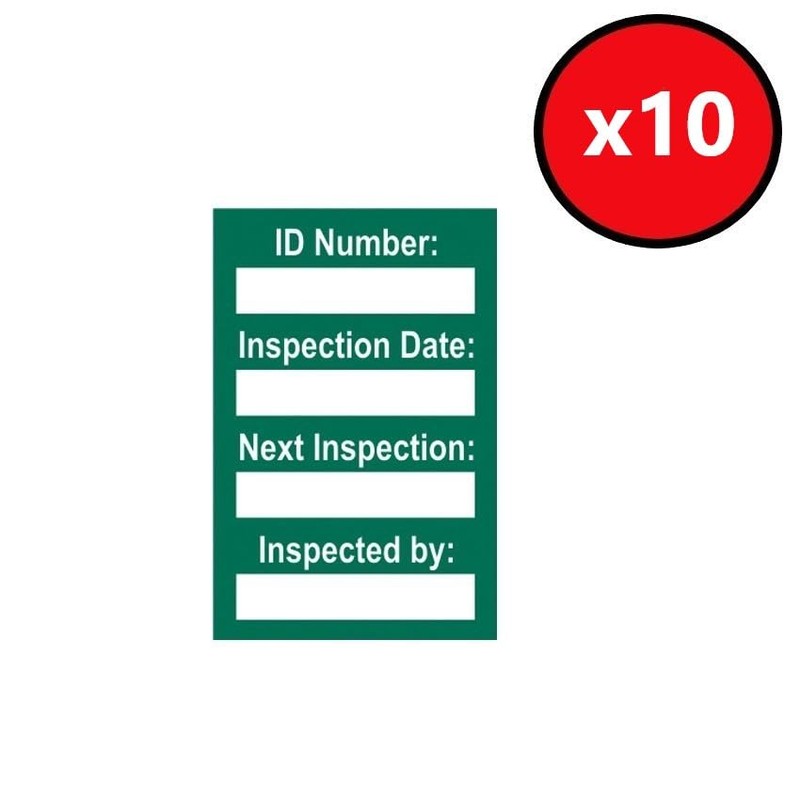 Harness Inspection Tagging Kit 40 x Mixed Coloured Inserts 20