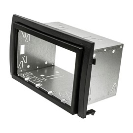 tomzz Audio 2450-018 Double DIN Radio Fascia Set Compatible with Skoda Fabia 6Y Facelift 2003-2006 Black with Installation Kit