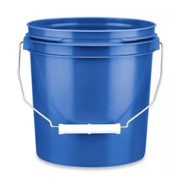 House Naturals 1 Gallon Plastic Bucket Container with Lid Food Grade BPA Free Made in USA (Pack of 6)