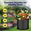 iPower 10-Pack 10 Gallon Plant Bags Heavy Duty Thickened Nonwoven