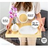Home Redefined 18"x12" Gold Glossy Crocodile Faux Leather Serving Tray