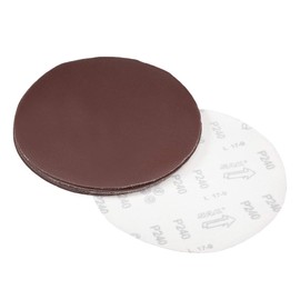 sourcing map 9 Inch Sanding Disc 240 Grits Flocking Sandpaper for Sander 10 Pcs