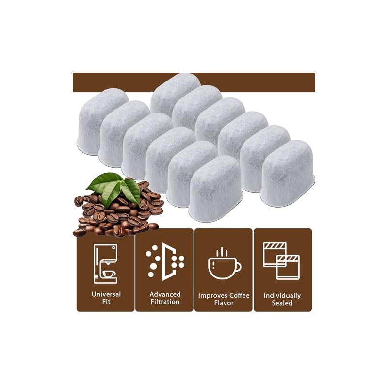 24 Pack Water Filters for Cuisinart Coffee Makers - Charcoal