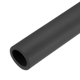 sourcing map 2pcs Pipe Insulation Foam Tube Lagging Insulation Pipe 25mm(1") ID 32mm OD 20" Heat Preservation for Handle Grip Support,Black