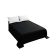 Sfoothome King Flat Sheet Black Top Sheet, Premium Hotel 1-Piece,