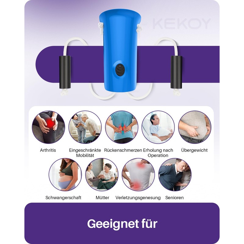 Kekoy 11.4cm Large Sock Dressing Aid for Seniors Blue