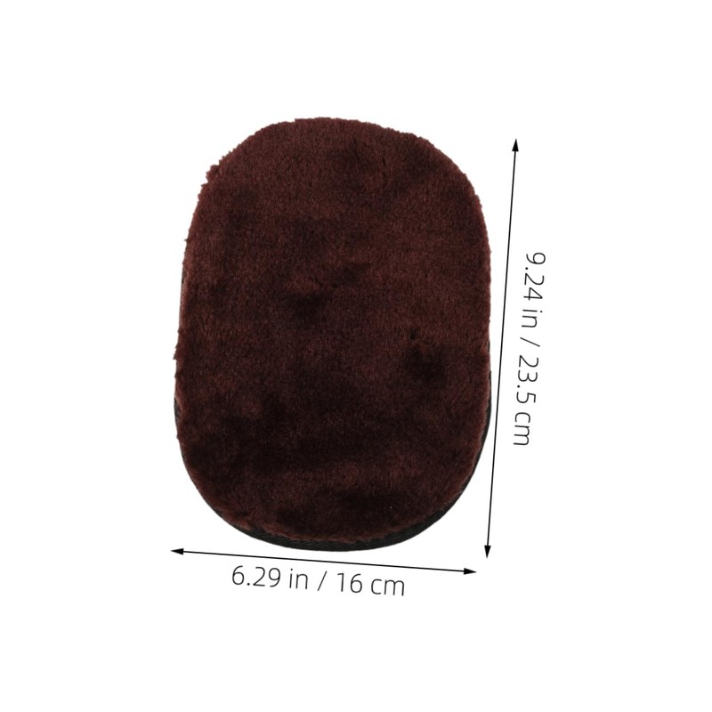 Healeved 5pcs Faux Wool Polishing Mitts for Leather Shoes Ergonomic