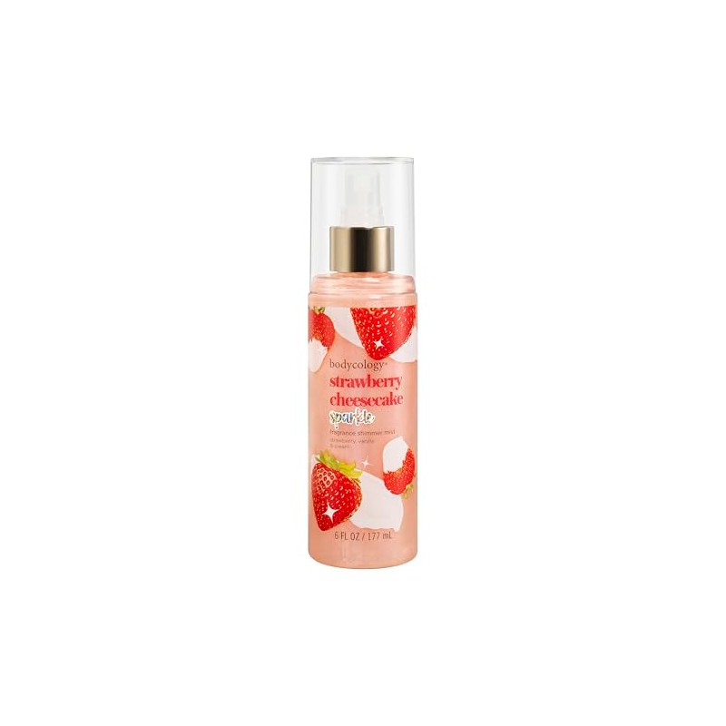 Bodycology Fragrance Shimmer Mist, Strawberry Cheesecake, 6 fl oz