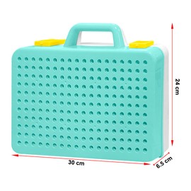 HONPHIER 252PCS Construction Toys Drill Design Puzzle Creative Electric Screwdriver Building Take Apart Blocks Kids Drill Set DIY STEM Educational Set with Storage Box for Kids, Boys and Girls