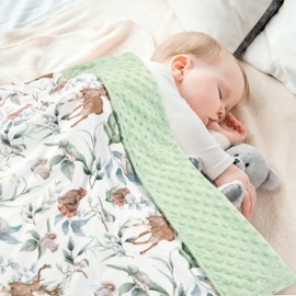 TANOFAR Baby Blankets for Unisex Boys Girls, Ultra Soft Minky Blanket with Double Layer Dotted, Breathable and Lightweight Receiving Blanket for Newborns, 30x40 Inches