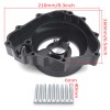 HONGK ALL YEAR Black Clear Left Engine Stator Cover For