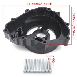 HONGK ALL YEAR Black Clear Left Engine Stator Cover For Honda CBR600/F4 /F4i