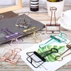 9pcs 51mm Skeleton Binder Clips Large, Hollow Metal Clips Metal