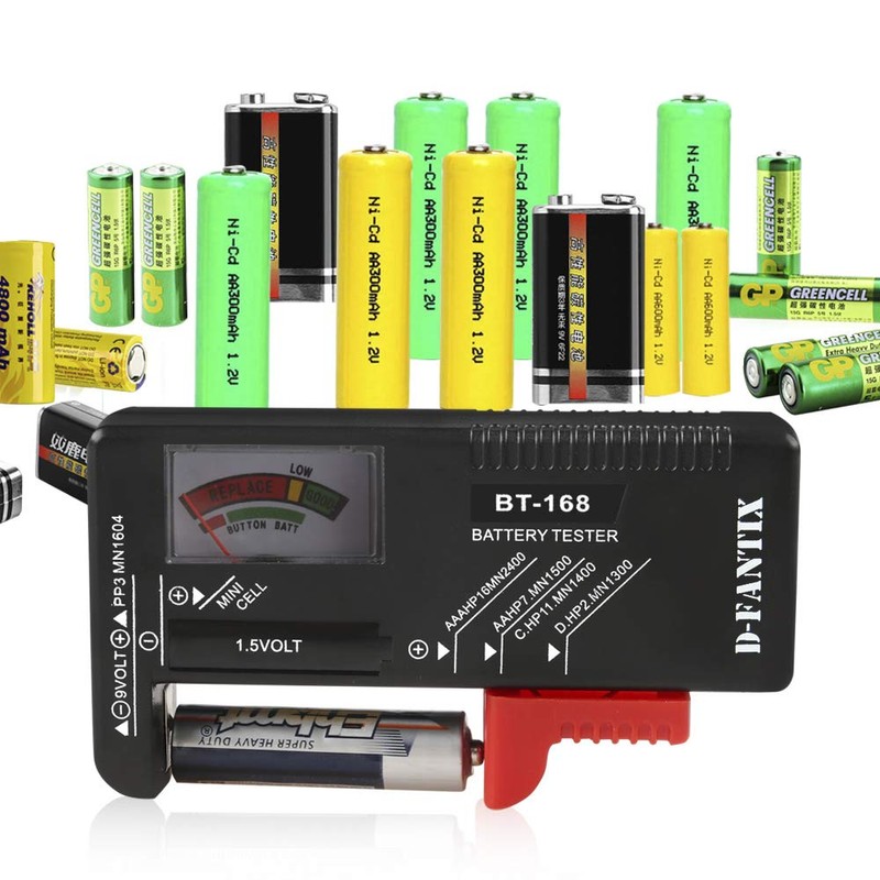 D-FantiX Battery Tester, Universal Battery Checker Small Battery Testers for