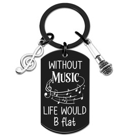 UIWIHHP Music Lover Gifts for Men Women Musician Keychain Gifts for Musicians Cool Stuff Music Teacher Gift Ideas Band Director Gift for Men Women