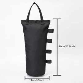 MOPHOEXII 4-Pack 112 LBS Extra Large Pop up Canopy Weights Sand Bags for Outdoor Pop Up Canopy Tent Gazebo Outdoor Instant Canopies Sand Bags Without Sand - Black