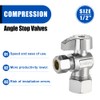 Pro 8-Pack EFIELD Angle Stop Valve 1/2" Nominal (5/8" OD)