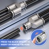 Bwintech 2 Pcs 6mm 3 Way Y Splitter Push to