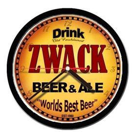 ZWACK beer and ale cerveza wall clock