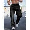 Comdecevis Mens Cargo Pants Wide Leg Sweatpants with Pockets Relaxed